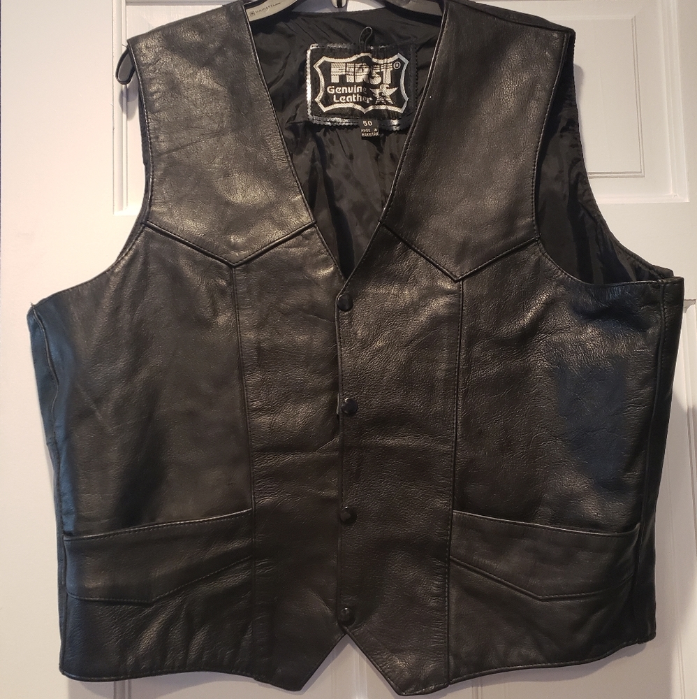 First Genuine Leather Vest